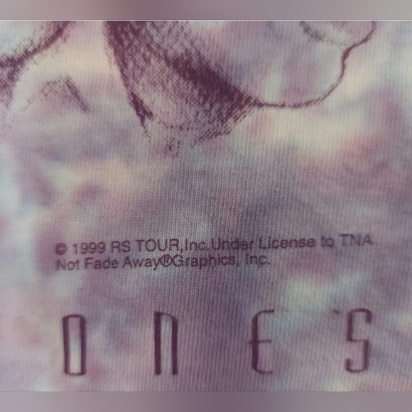 Vintage Rolling Stones No Security 99 Tour Mens T-Shirt Delta Purple Tie Dye XL - Picture 3 of 9